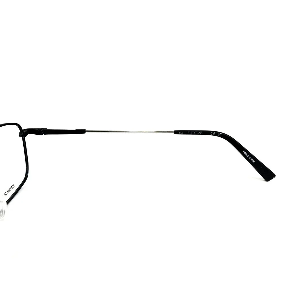 Flexon Eyeglasses Frames H6001 413 Midnight Navy Blue Silver Wire Rim 55-17-145